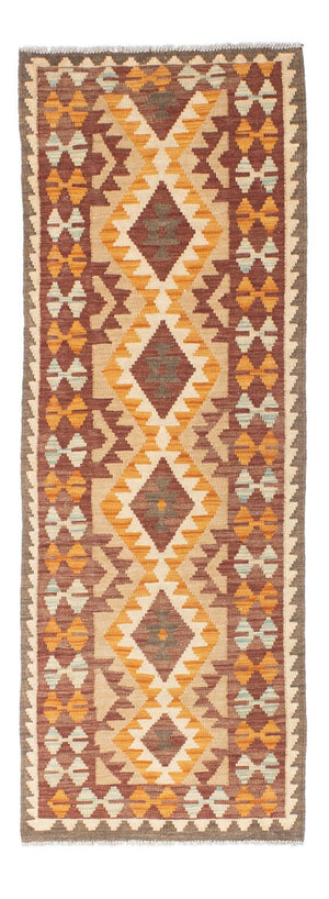 Runner Kelim Carpet - orientalisk matta - 194 x 63 cm - beige