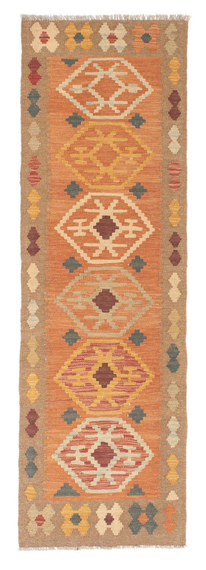 Runner Kelim Carpet - Splash - 200 x 62 cm - brun