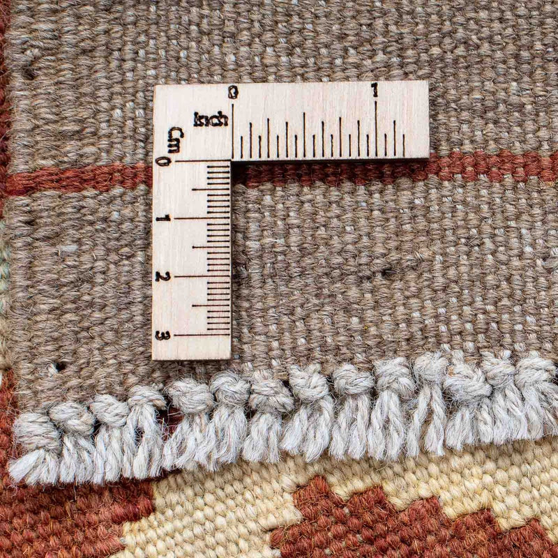 Runner Kelim Carpet - Splash - 197 x 68 cm - ljusbrun