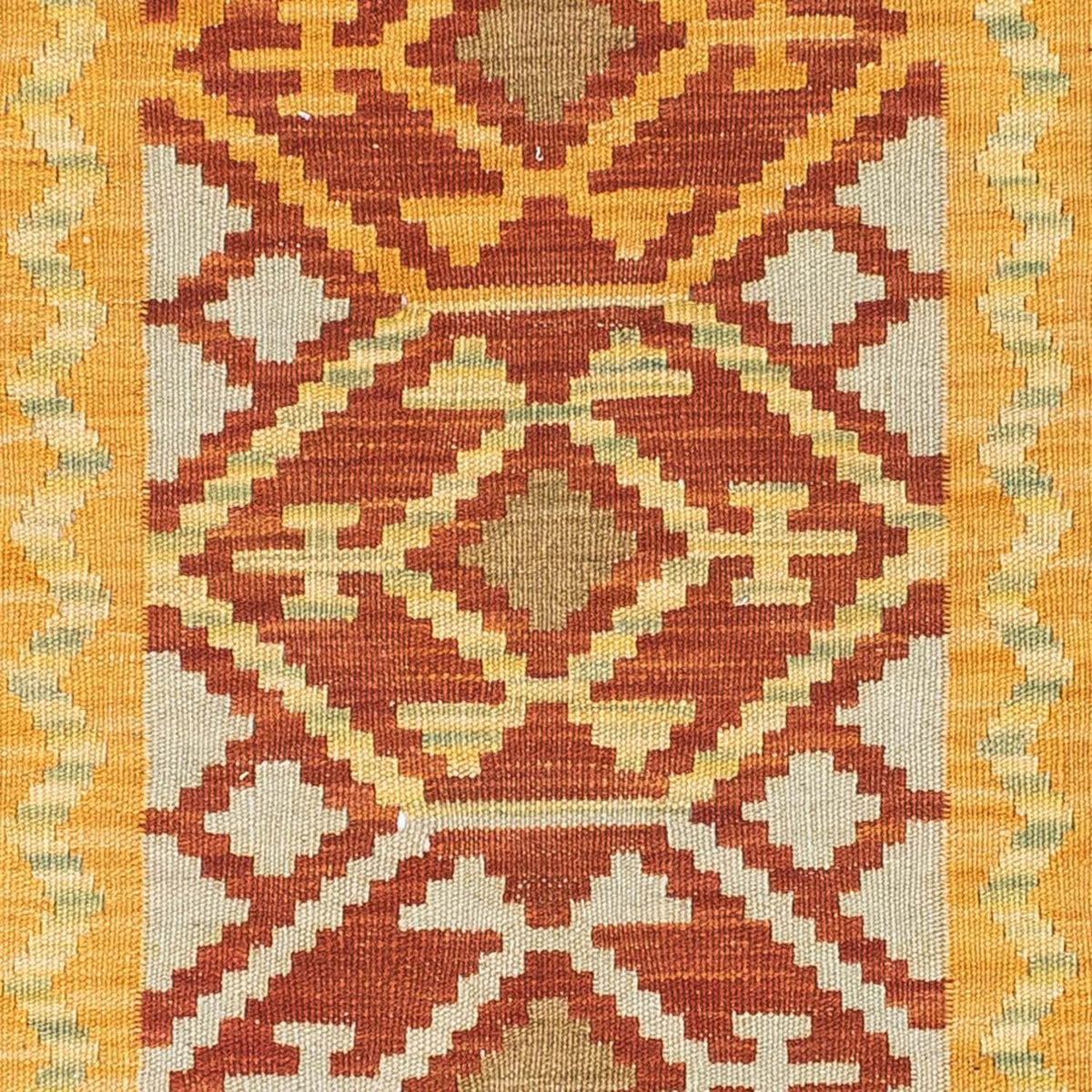 Runner Kelim Carpet - orientalisk matta - 195 x 73 cm - röd