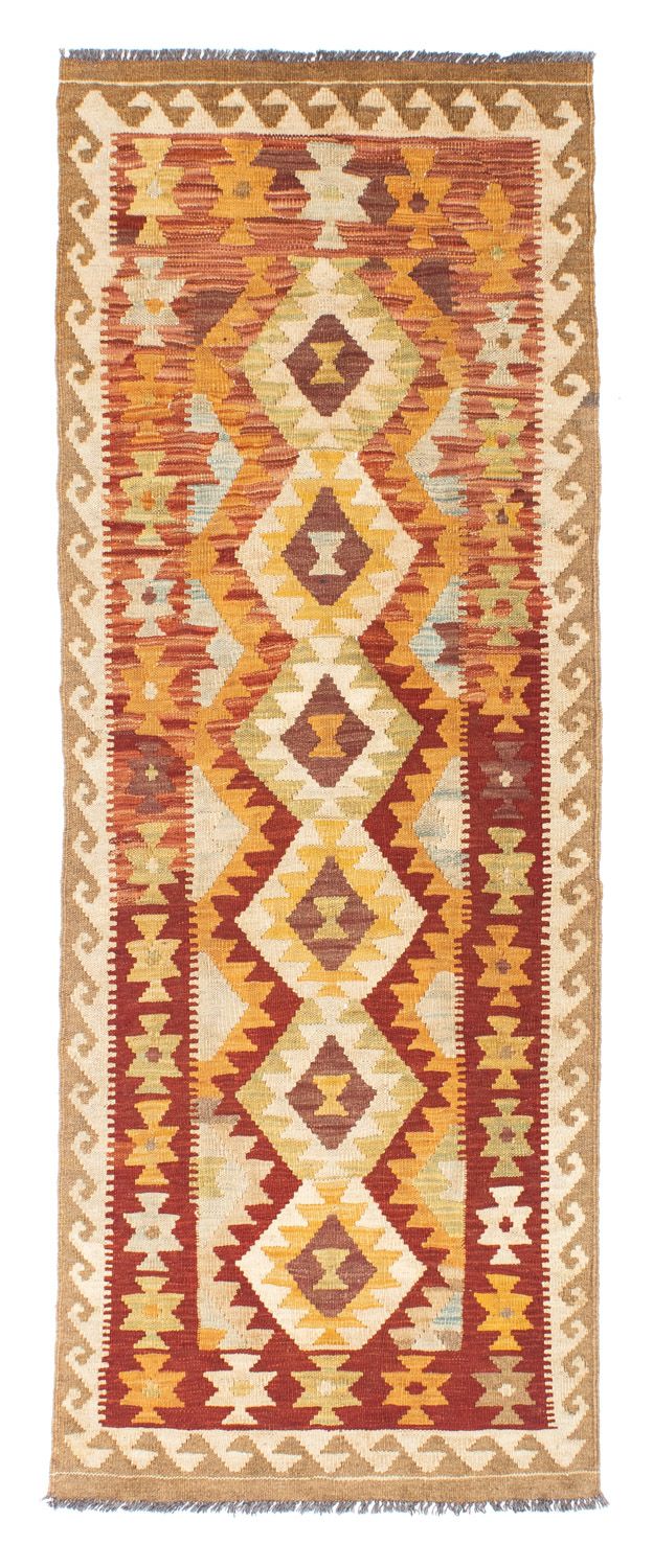 Runner Kelim Carpet - orientalisk matta - 198 x 73 cm - beige