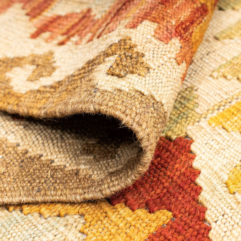 Runner Kelim Carpet - orientalisk matta - 198 x 73 cm - beige