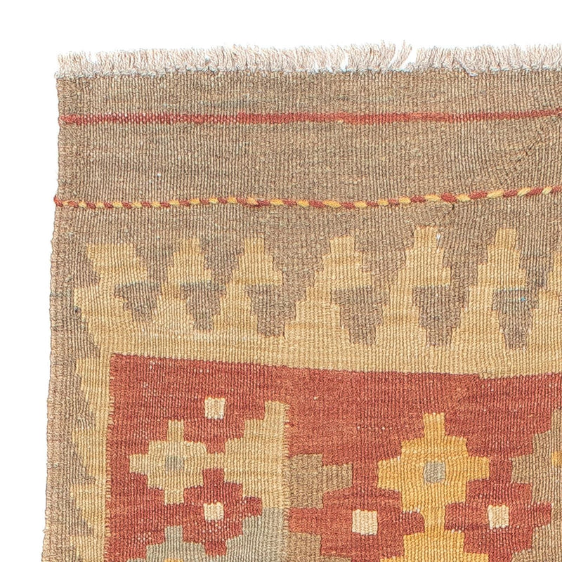 Runner Kelim Carpet - Splash - 193 x 64 cm - rost