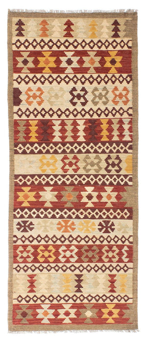 Runner Kelim Carpet - orientalisk matta - 194 x 75 cm - flerfärgad