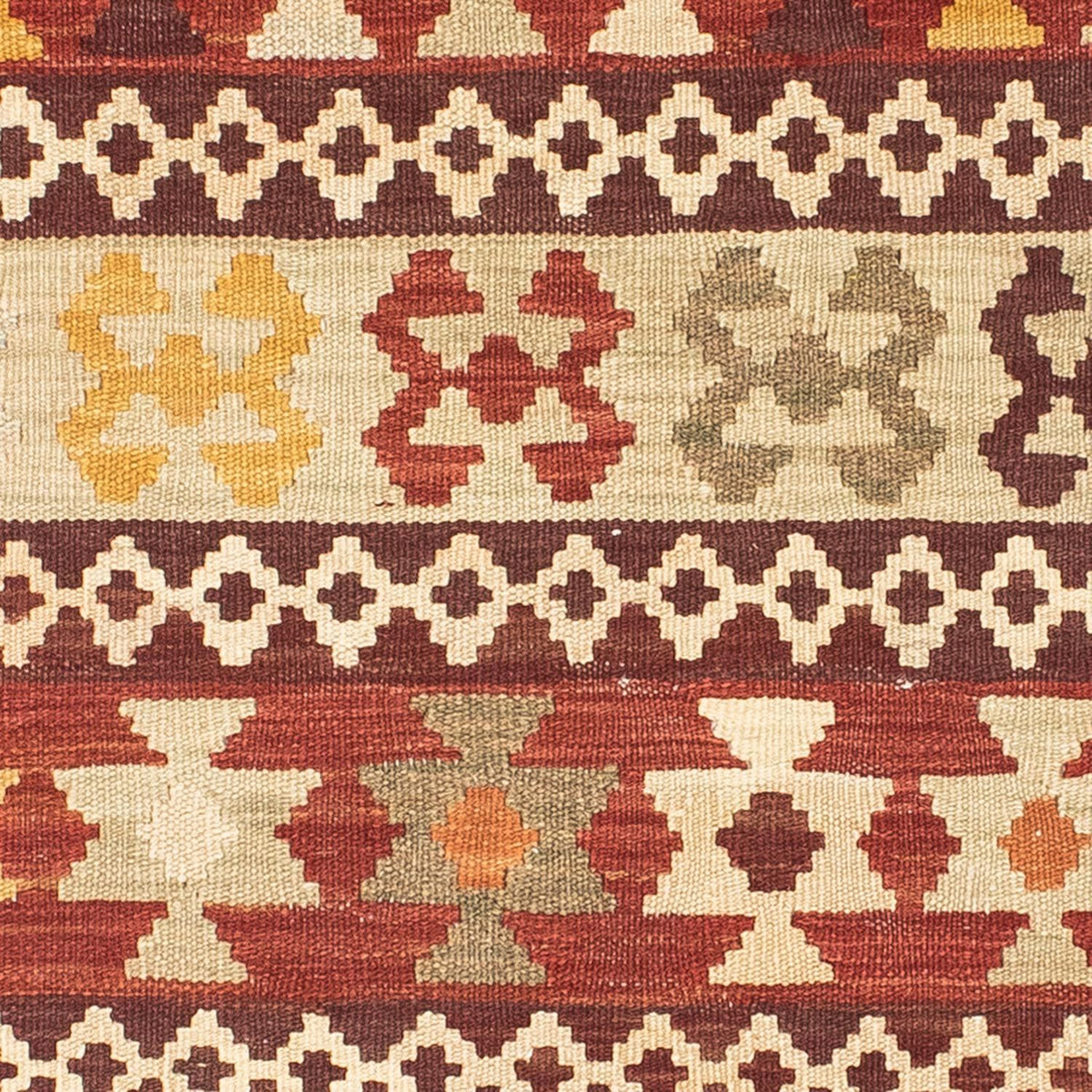 Runner Kelim Carpet - orientalisk matta - 194 x 75 cm - flerfärgad