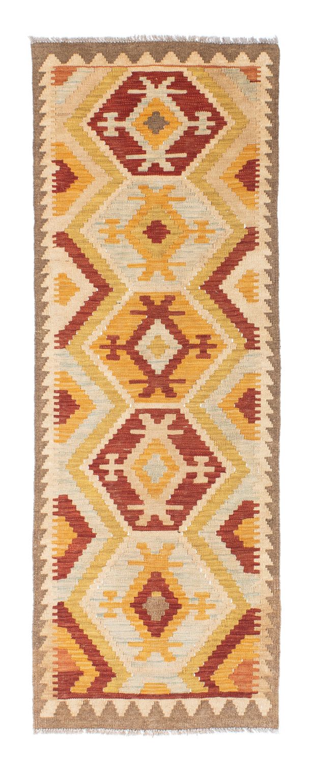Runner Kelim Carpet - orientalisk matta - 197 x 70 cm - beige