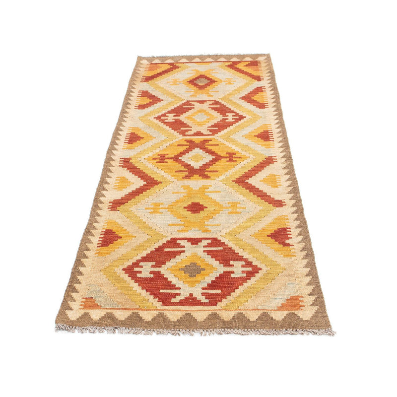 Runner Kelim Carpet - orientalisk matta - 197 x 70 cm - beige