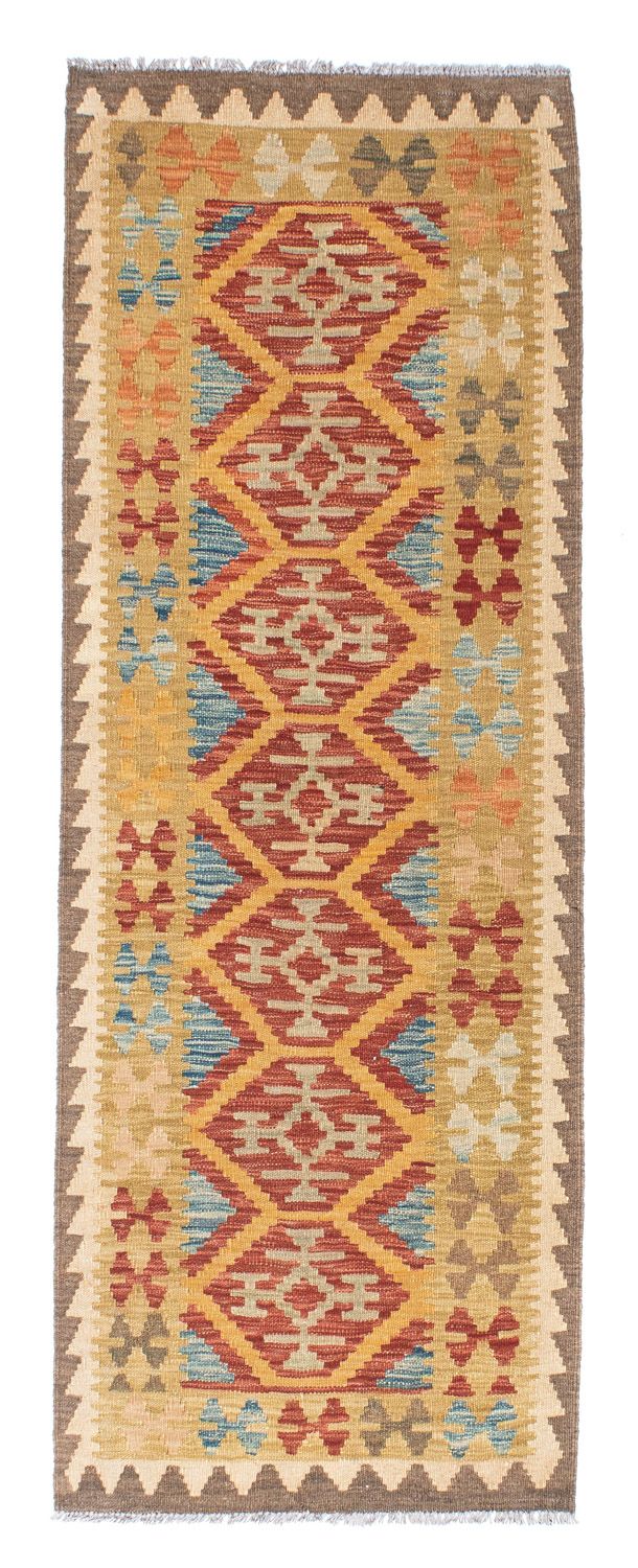 Runner Kelim Carpet - orientalisk matta - 189 x 70 cm - flerfärgad