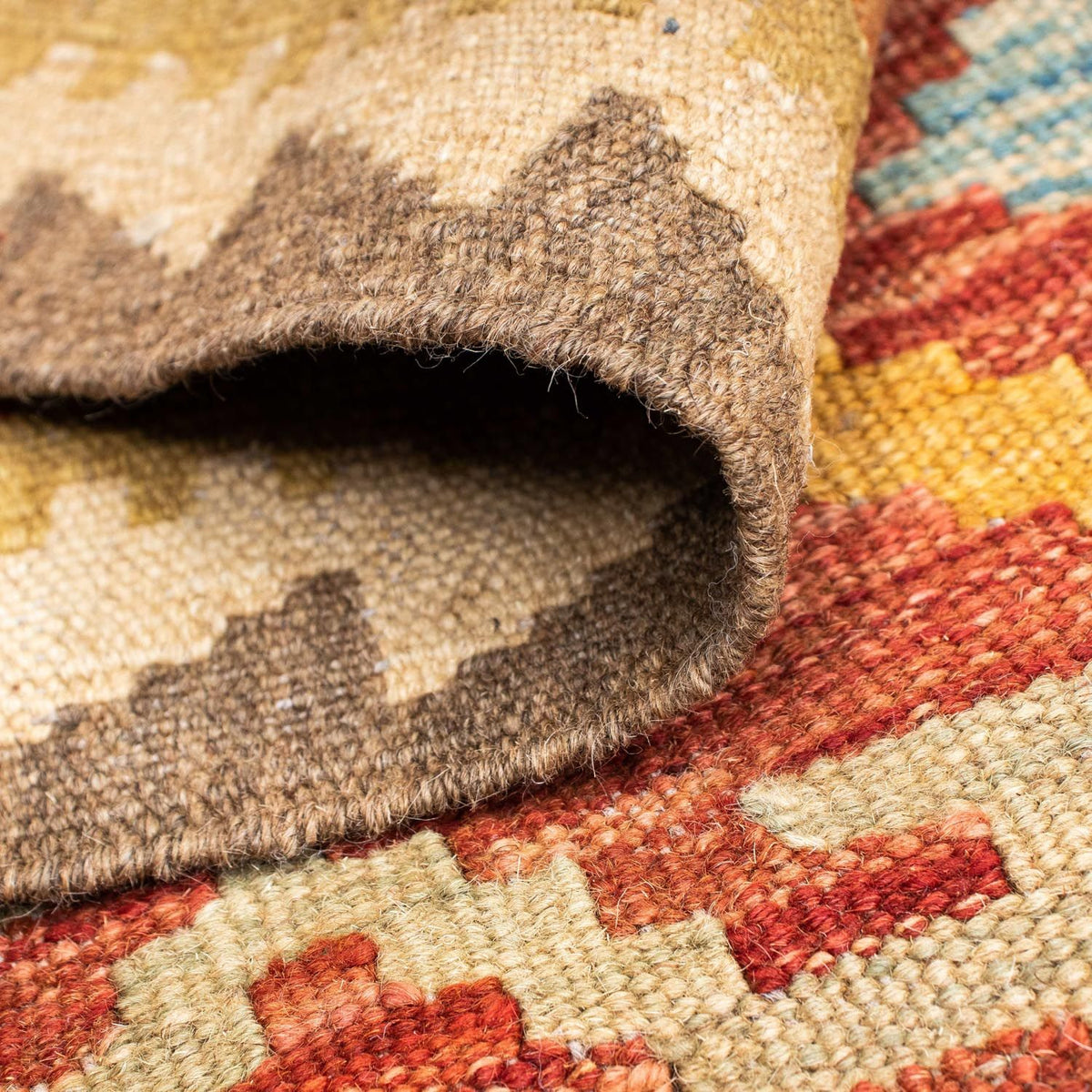 Runner Kelim Carpet - orientalisk matta - 189 x 70 cm - flerfärgad