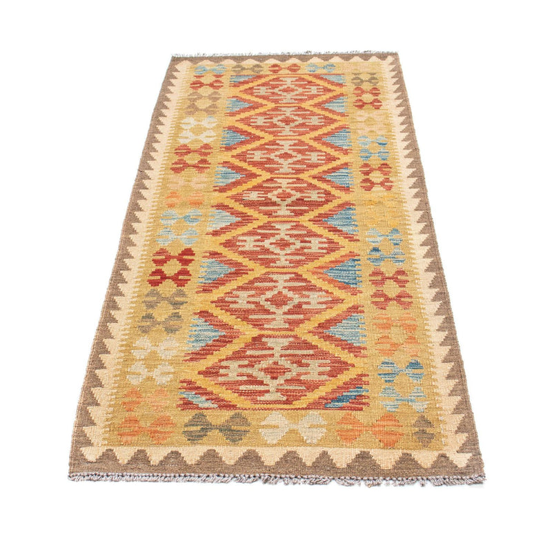 Runner Kelim Carpet - orientalisk matta - 189 x 70 cm - flerfärgad