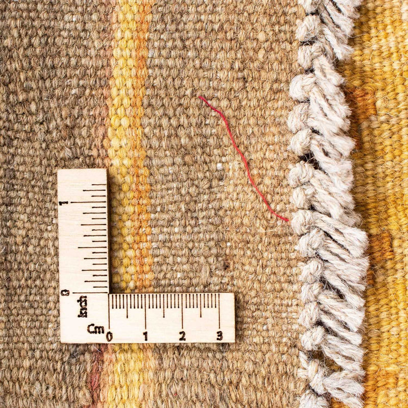 Runner Kelim Carpet - orientalisk matta - 209 x 71 cm - guld