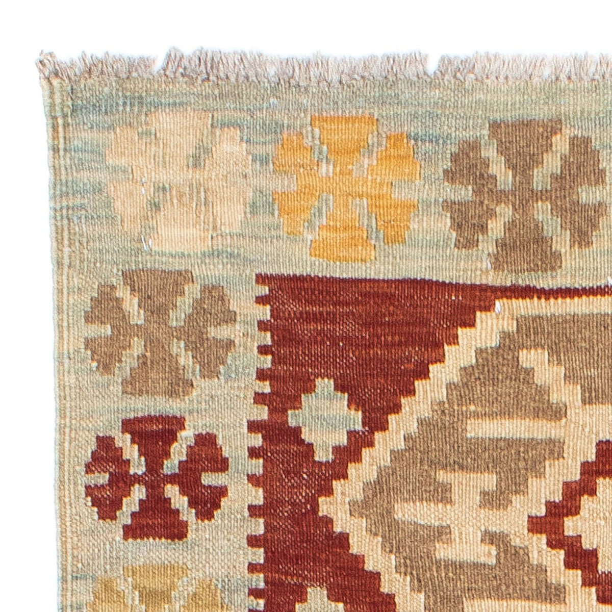 Runner Kelim Carpet - orientalisk matta - 203 x 70 cm - beige