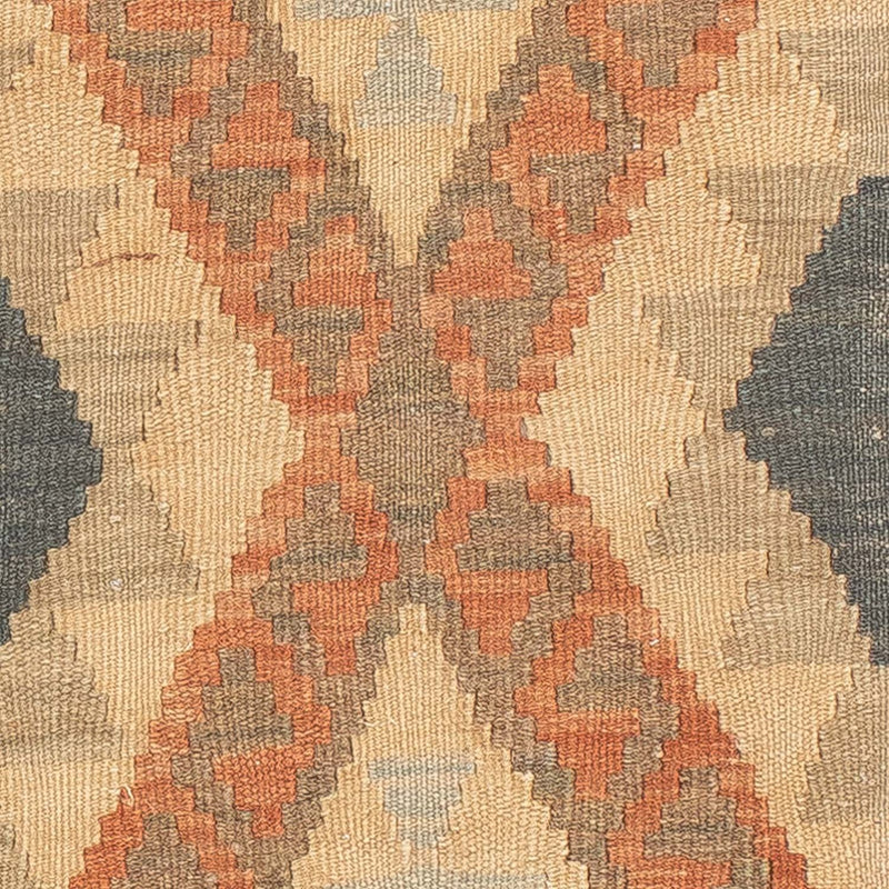 Runner Kelim Carpet - Splash - 206 x 61 cm - rost