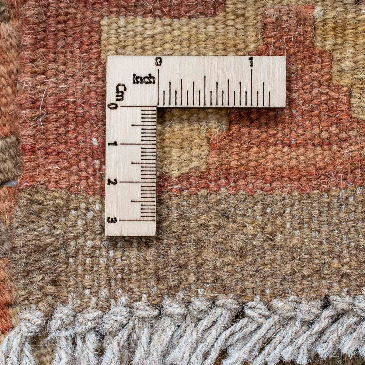 Runner Kelim Carpet - Splash - 206 x 61 cm - rost