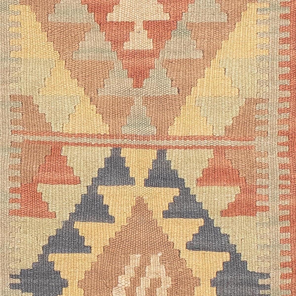 Runner Kelim Carpet - Splash - 198 x 60 cm - flerfärgad