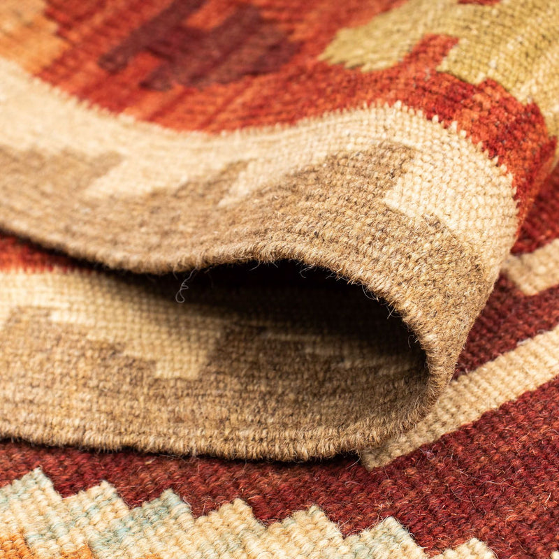 Runner Kelim Carpet - orientalisk matta - 201 x 64 cm - ljusbrun