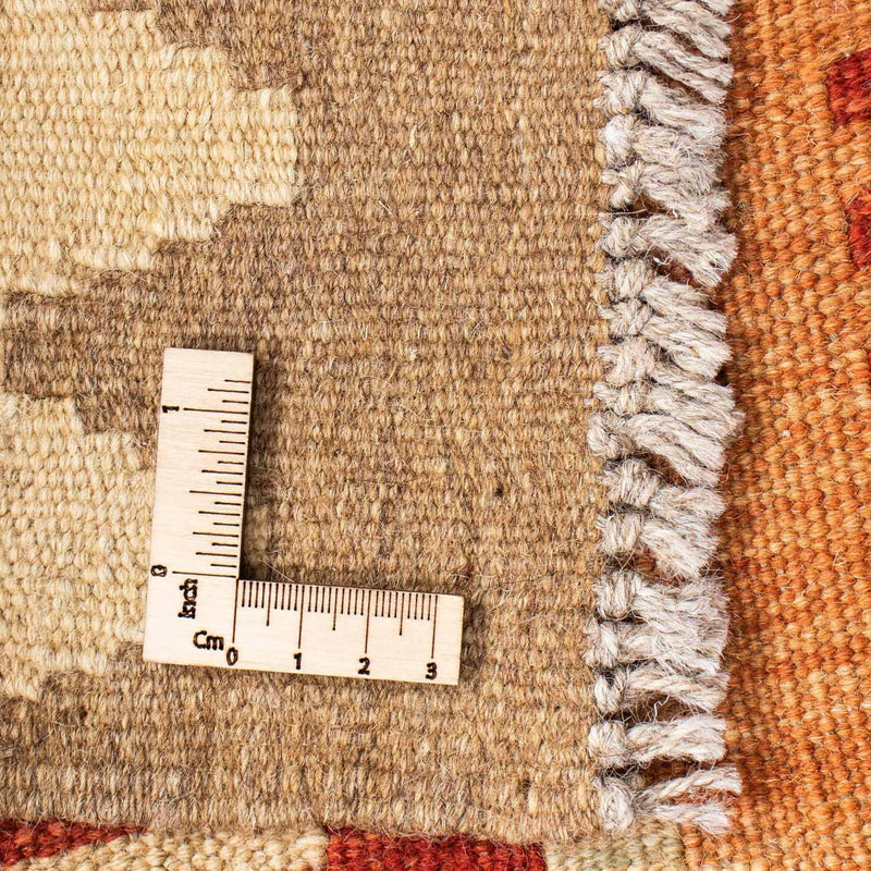 Runner Kelim Carpet - orientalisk matta - 201 x 64 cm - ljusbrun