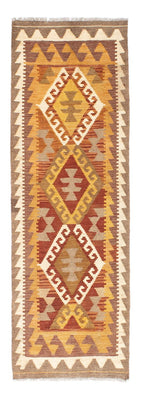 Runner Kelim Carpet - orientalisk matta - 203 x 64 cm - ljusbrun