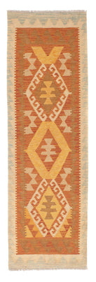 Runner Kelim Carpet - Splash - 202 x 62 cm - rost