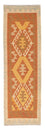 Runner Kelim Carpet - Splash - 202 x 62 cm - rost