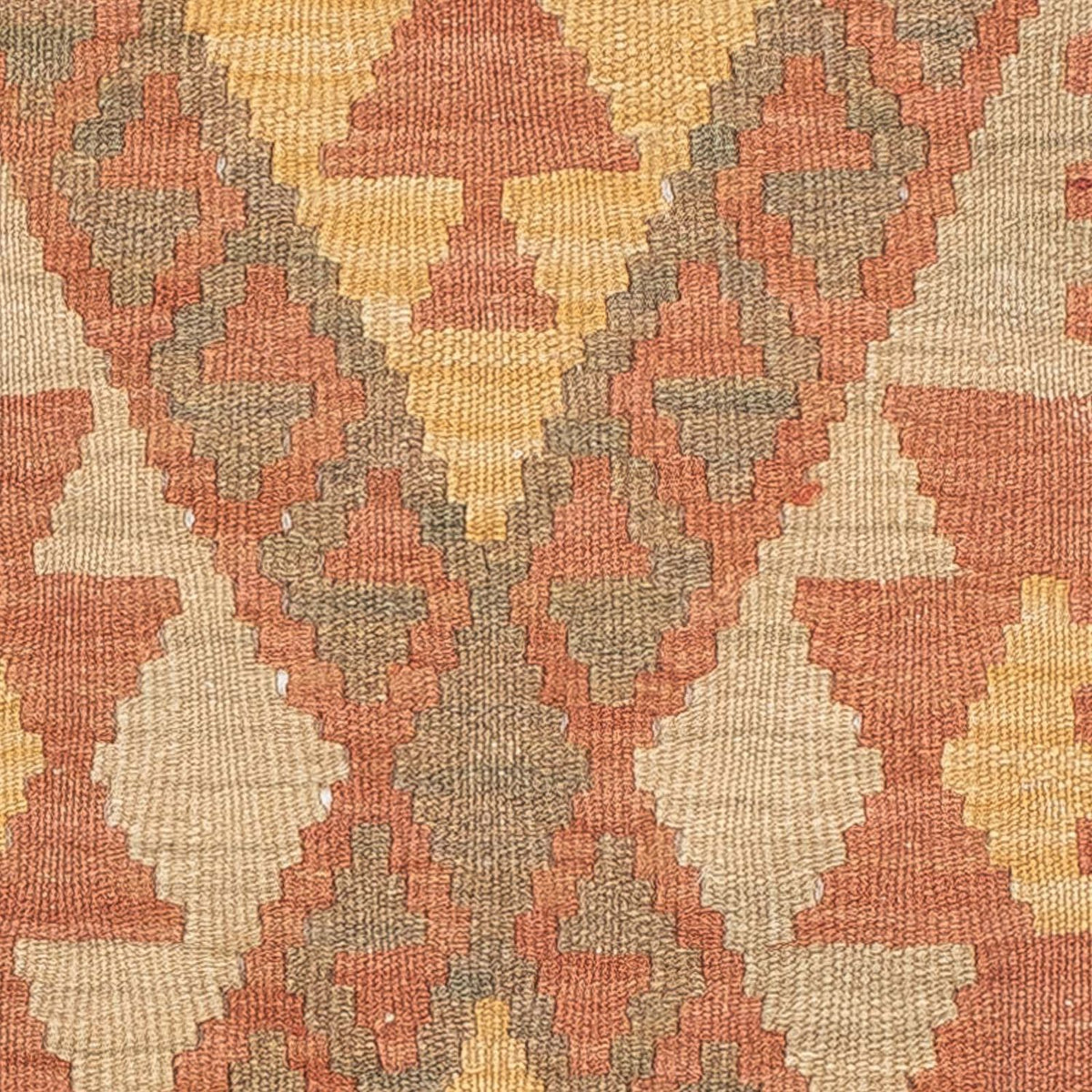Runner Kelim Carpet - Splash - 207 x 65 cm - ljusröd