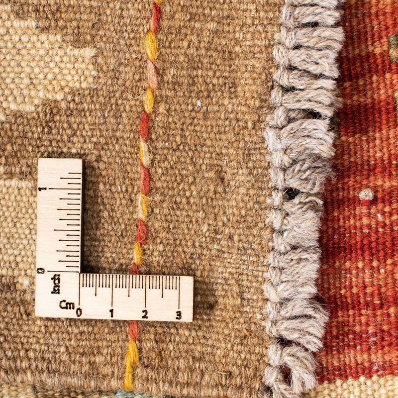 Runner Kelim Carpet - orientalisk matta - 199 x 67 cm - ljusbrun