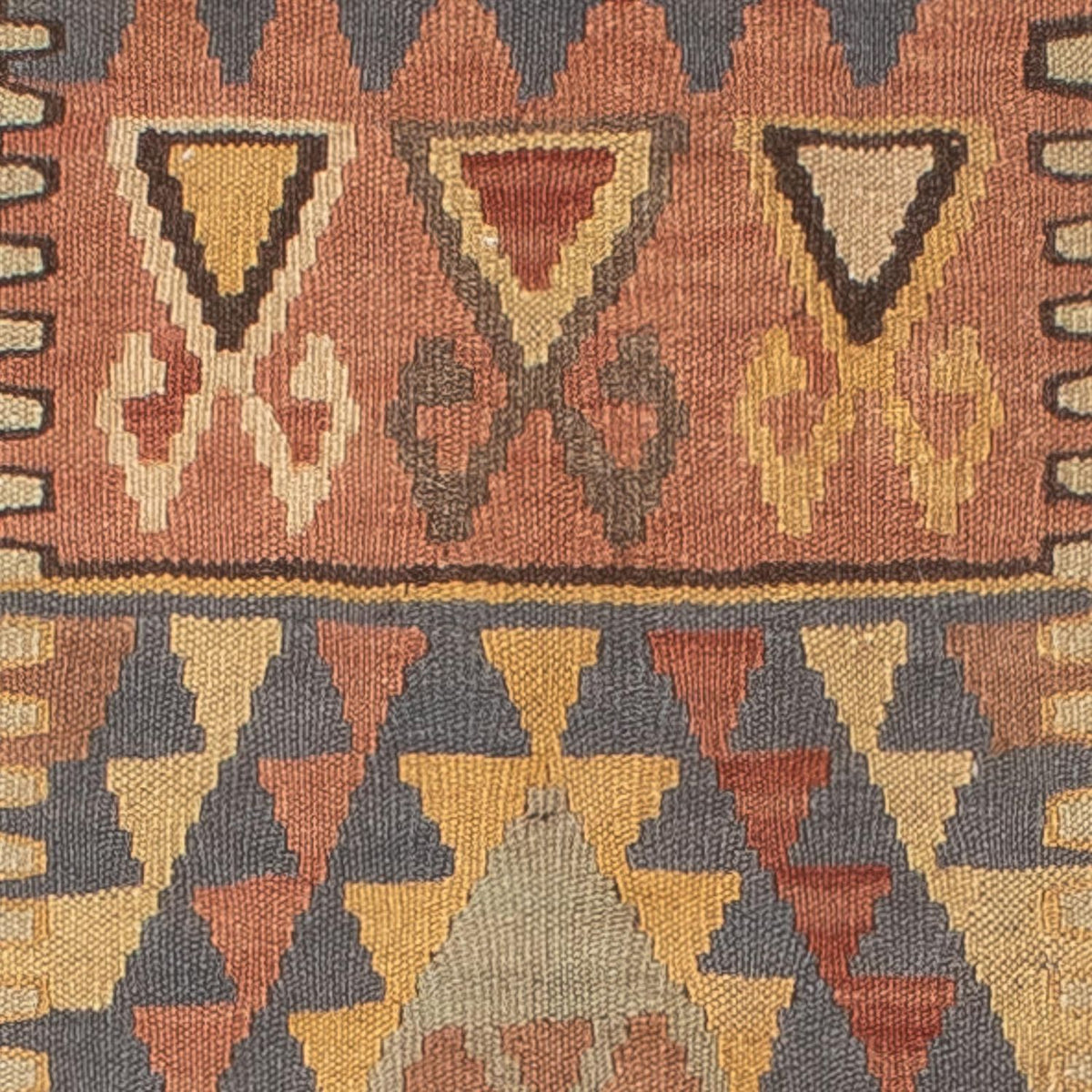 Kelim Carpet - orientalisk matta - 204 x 130 cm - flerfärgad