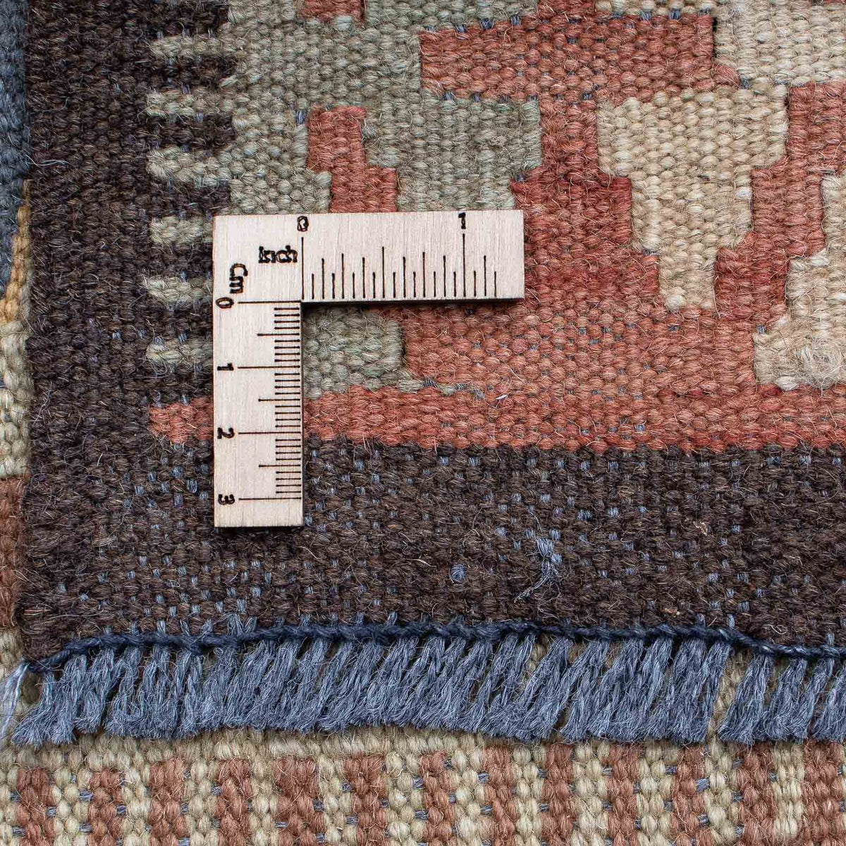 Kelim Carpet - orientalisk matta - 204 x 130 cm - flerfärgad