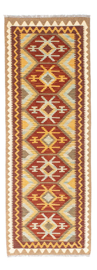 Runner Kelim Carpet - orientalisk matta - 210 x 72 cm - ljusbrun