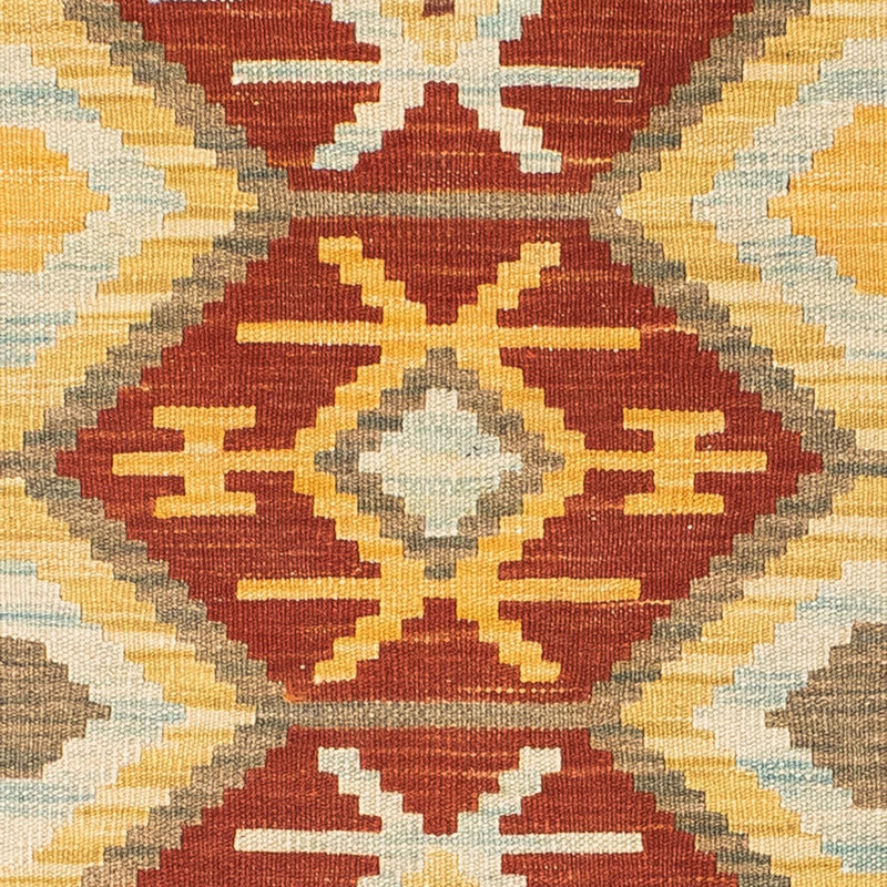 Runner Kelim Carpet - orientalisk matta - 210 x 72 cm - ljusbrun