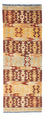 Runner Kelim Carpet - orientalisk matta - 209 x 72 cm - flerfärgad