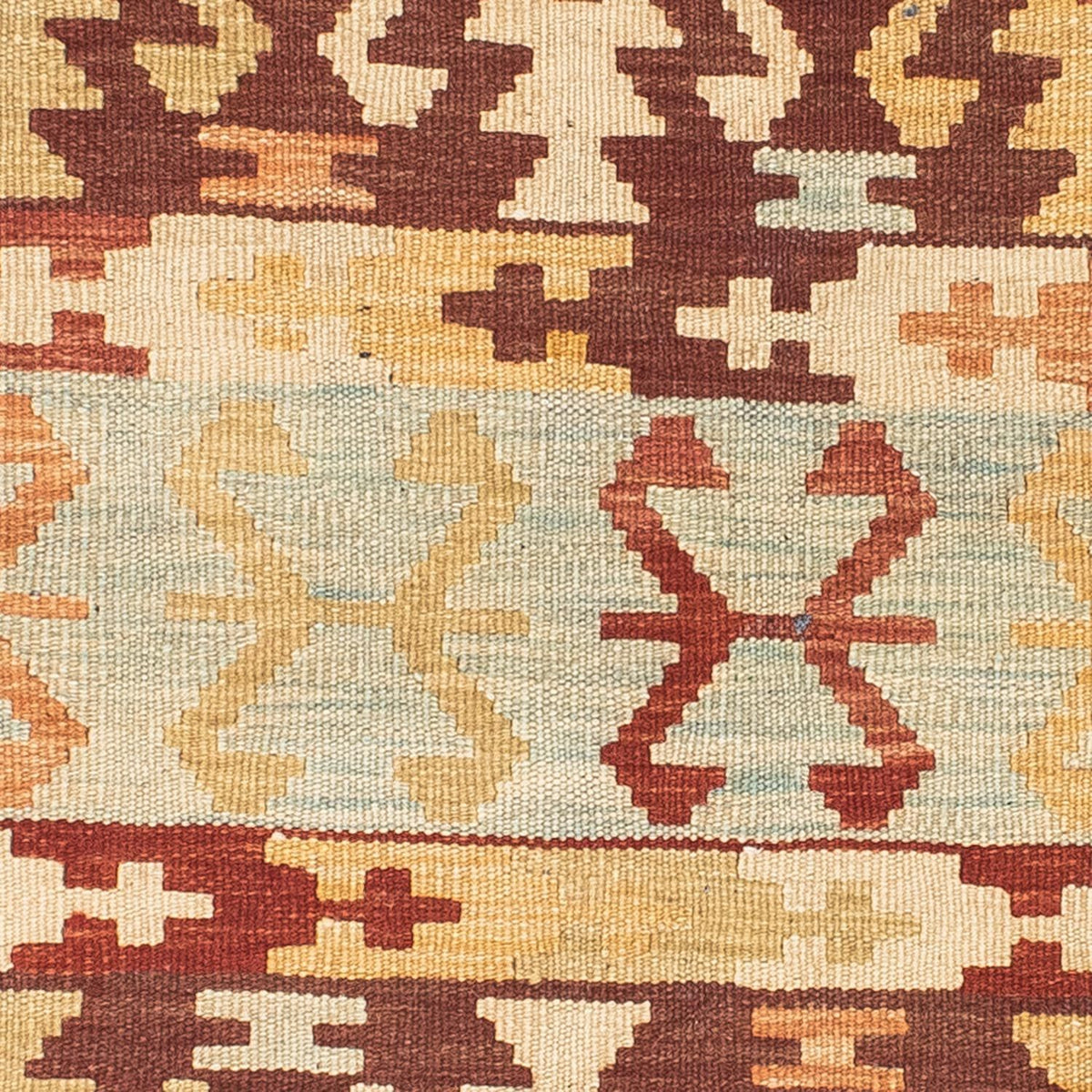 Runner Kelim Carpet - orientalisk matta - 209 x 72 cm - flerfärgad