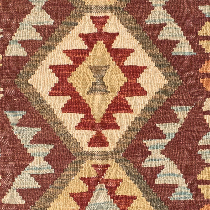 Runner Kelim Carpet - orientalisk matta - 192 x 76 cm - brun