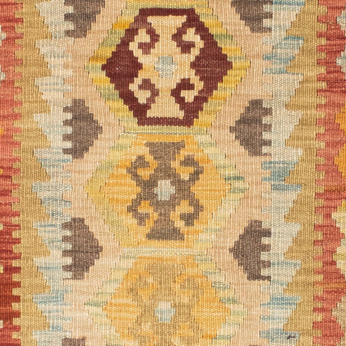 Runner Kelim Carpet - orientalisk matta - 195 x 74 cm - beige
