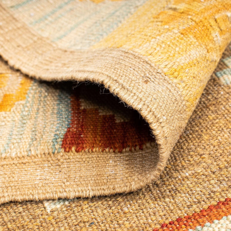 Runner Kelim Carpet - orientalisk matta - 207 x 77 cm - beige