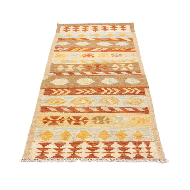 Runner Kelim Carpet - orientalisk matta - 207 x 77 cm - beige