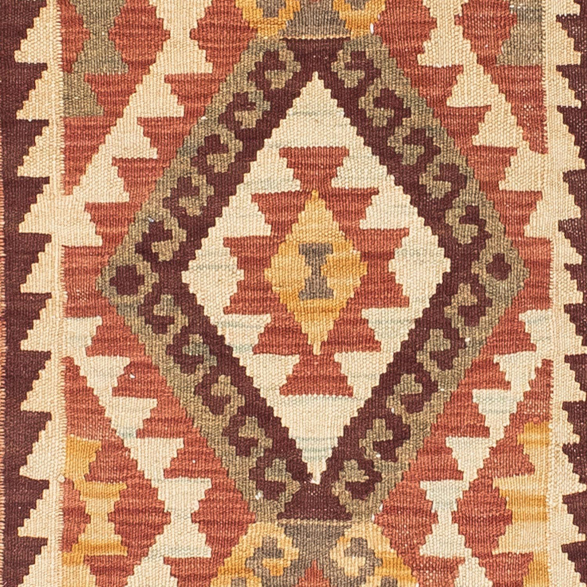 Runner Kelim Carpet - orientalisk matta - 204 x 71 cm - beige