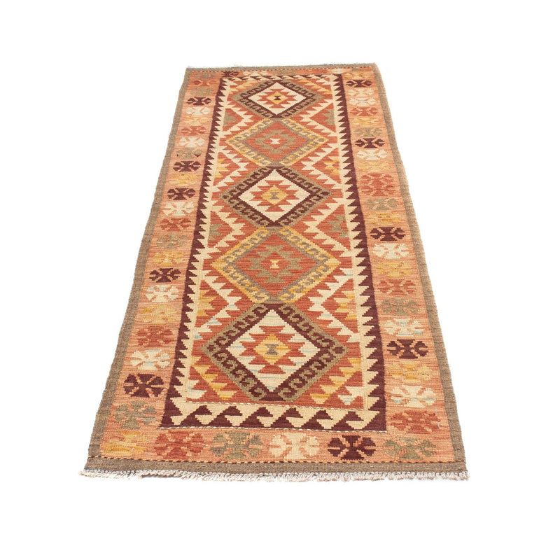 Runner Kelim Carpet - orientalisk matta - 204 x 71 cm - beige