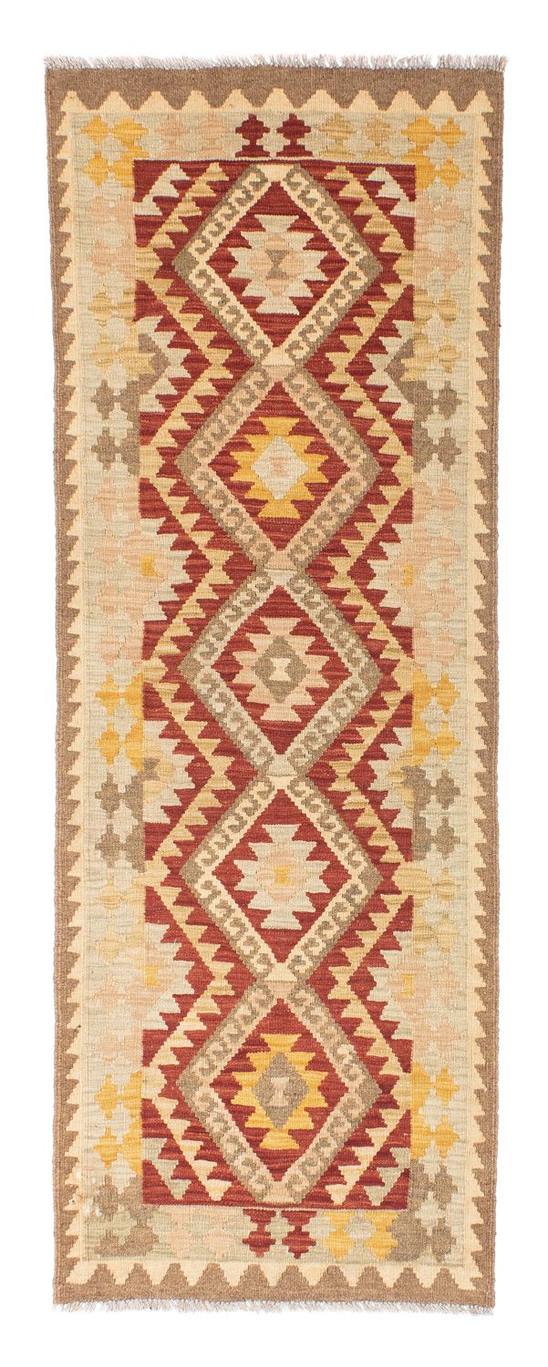 Runner Kelim Carpet - orientalisk matta - 198 x 73 cm - beige