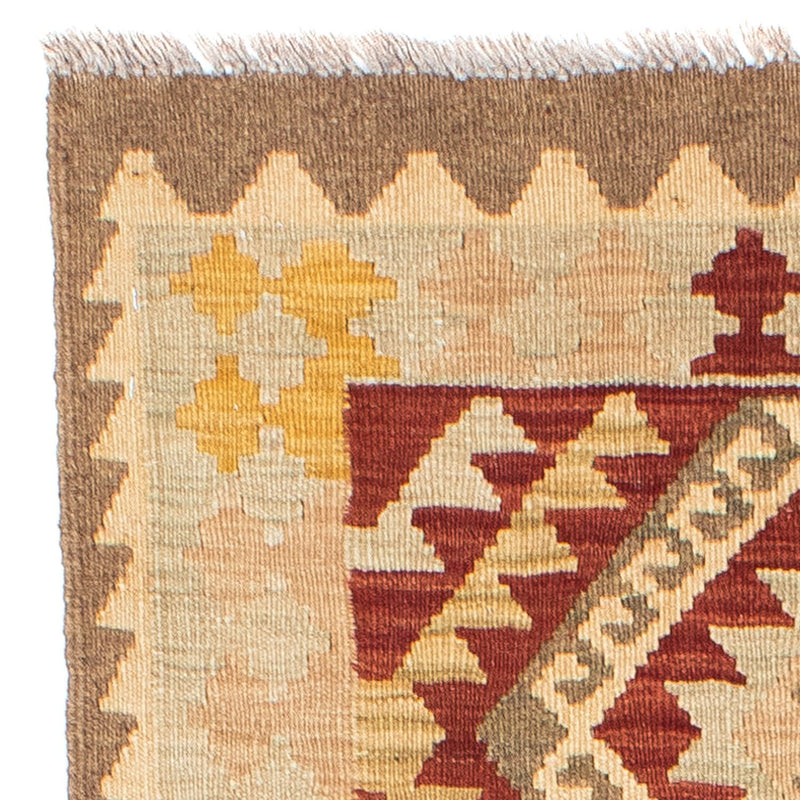Runner Kelim Carpet - orientalisk matta - 198 x 73 cm - beige