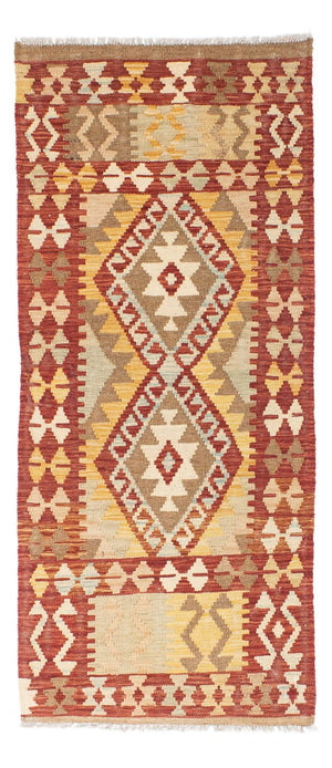 Runner Kelim Carpet - orientalisk matta - 187 x 71 cm - rost