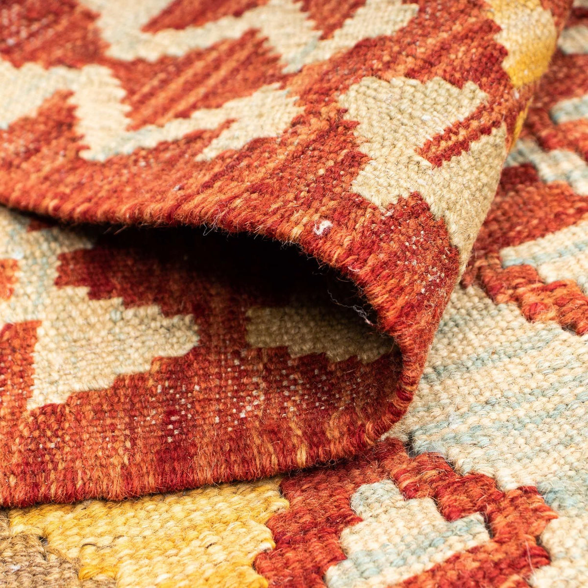 Runner Kelim Carpet - orientalisk matta - 187 x 71 cm - rost