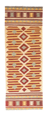 Runner Kelim Carpet - orientalisk matta - 207 x 74 cm - beige