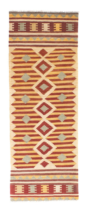 Runner Kelim Carpet - orientalisk matta - 207 x 74 cm - beige