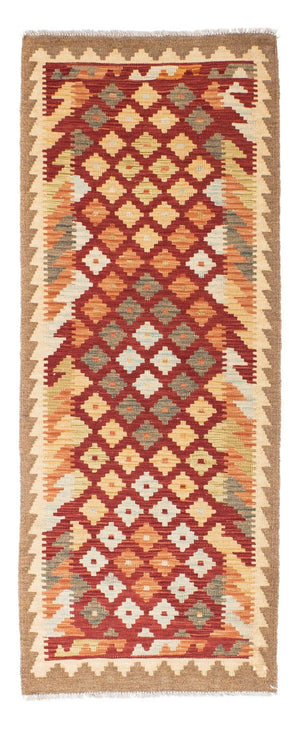 Runner Kelim Carpet - orientalisk matta - 195 x 74 cm - rost