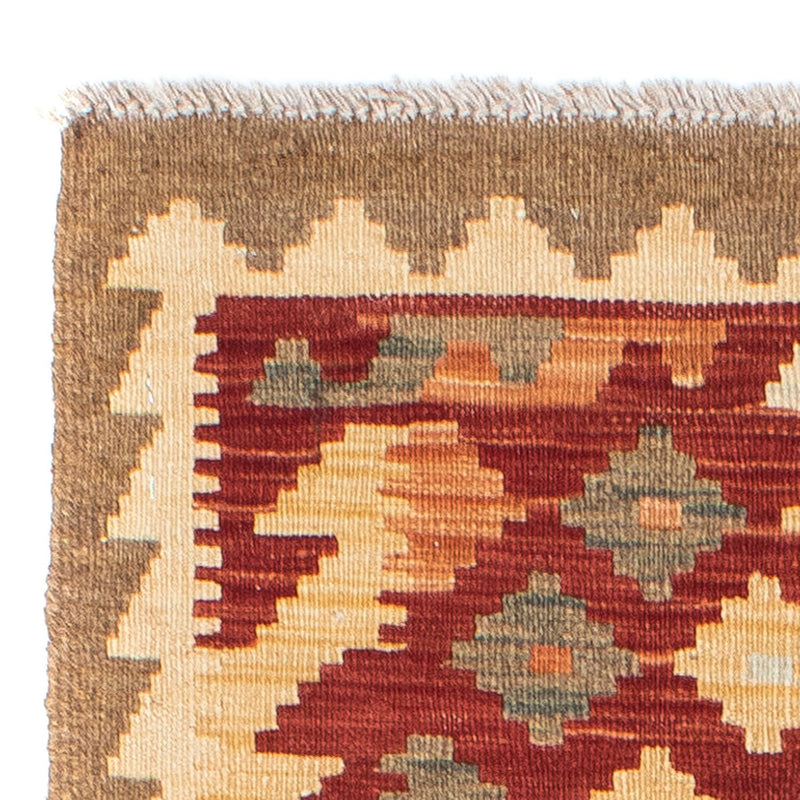 Runner Kelim Carpet - orientalisk matta - 195 x 74 cm - rost