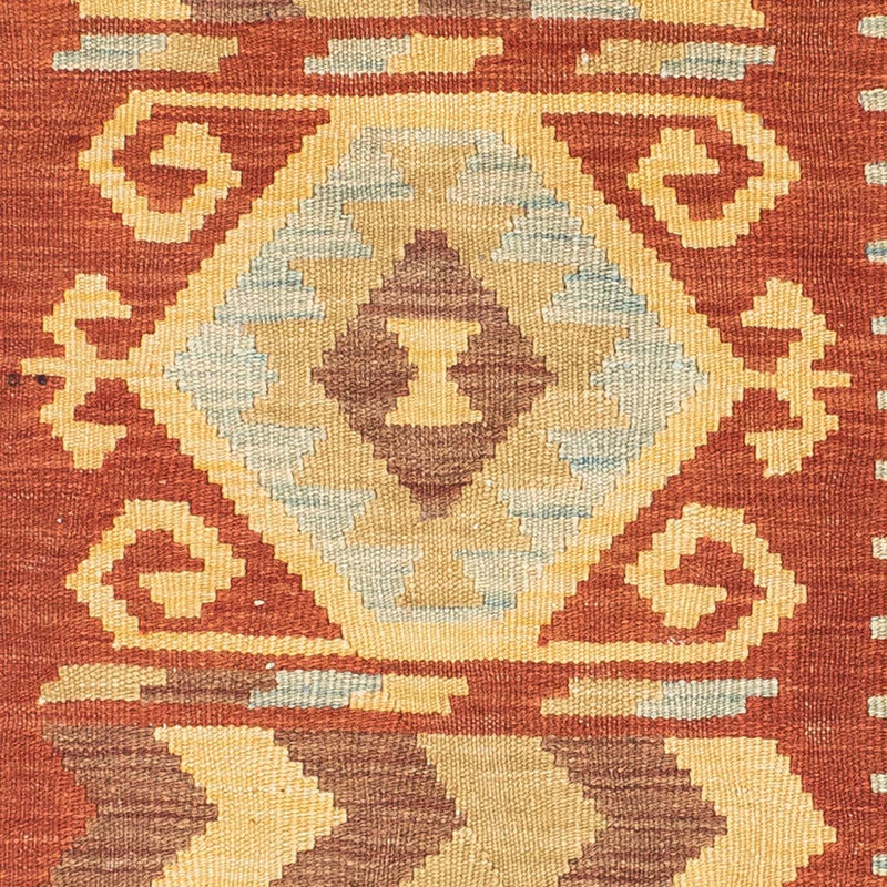 Runner Kelim Carpet - orientalisk matta - 195 x 75 cm - orange