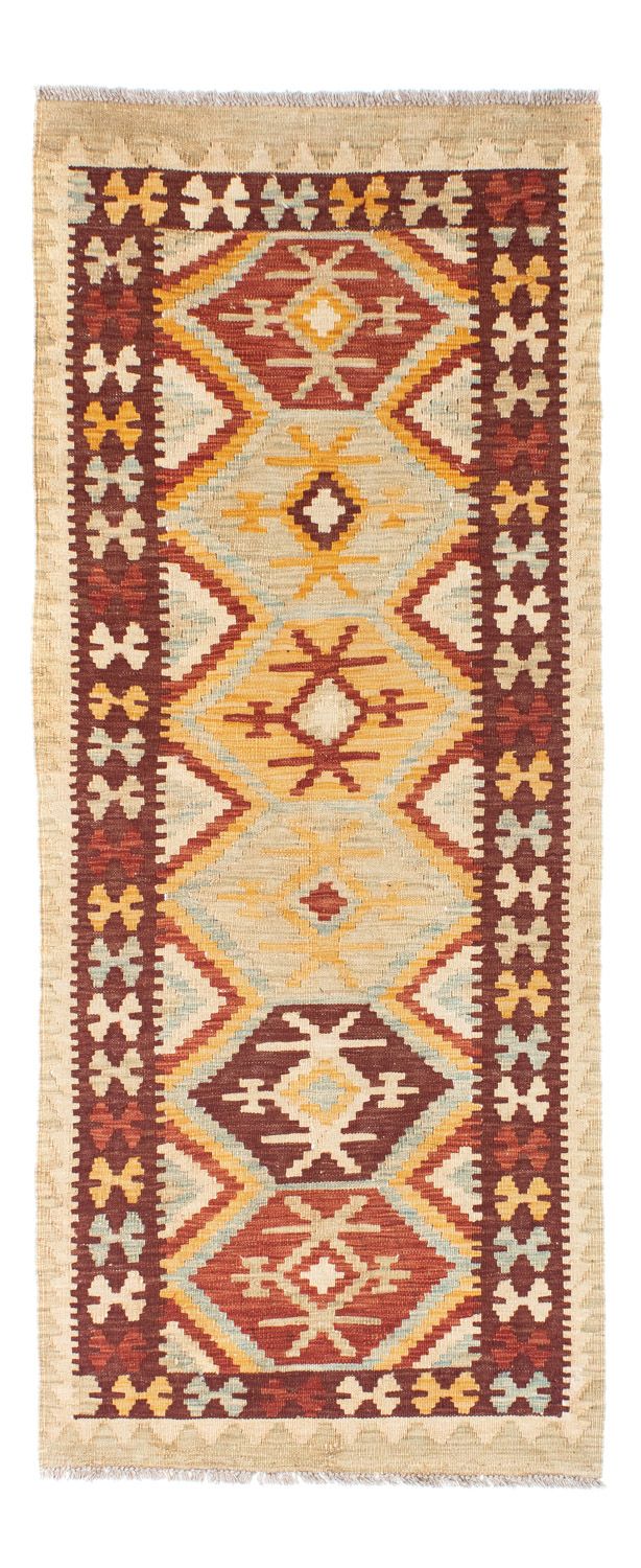 Runner Kelim Carpet - orientalisk matta - 198 x 75 cm - beige