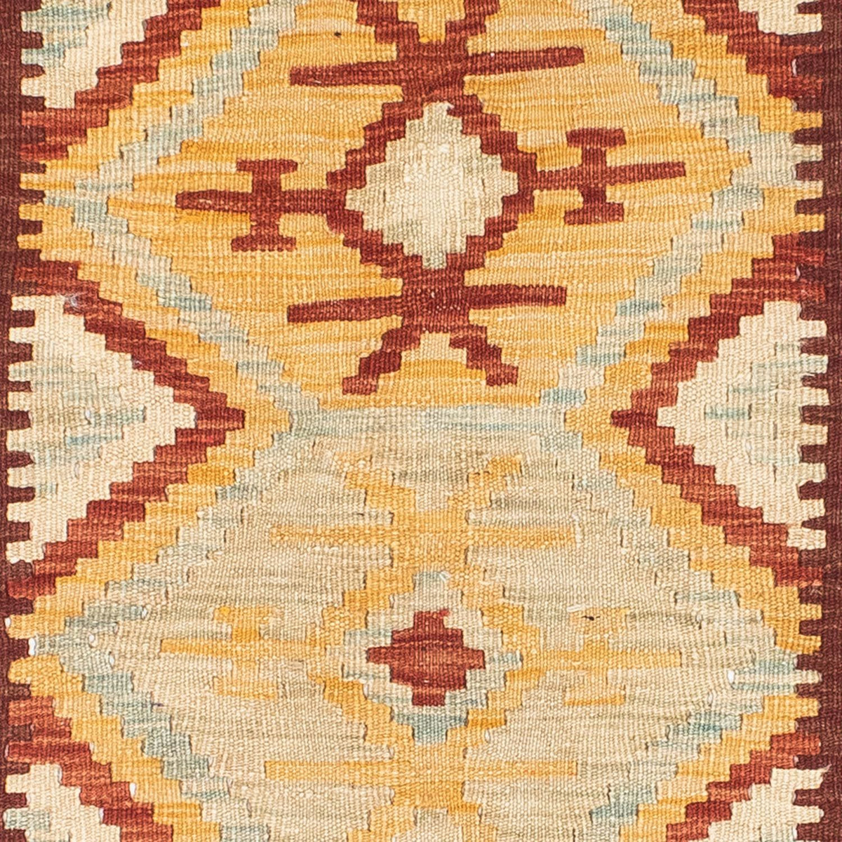 Runner Kelim Carpet - orientalisk matta - 198 x 75 cm - beige