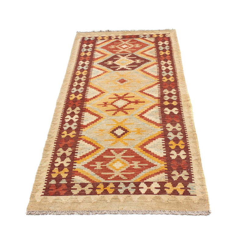 Runner Kelim Carpet - orientalisk matta - 198 x 75 cm - beige